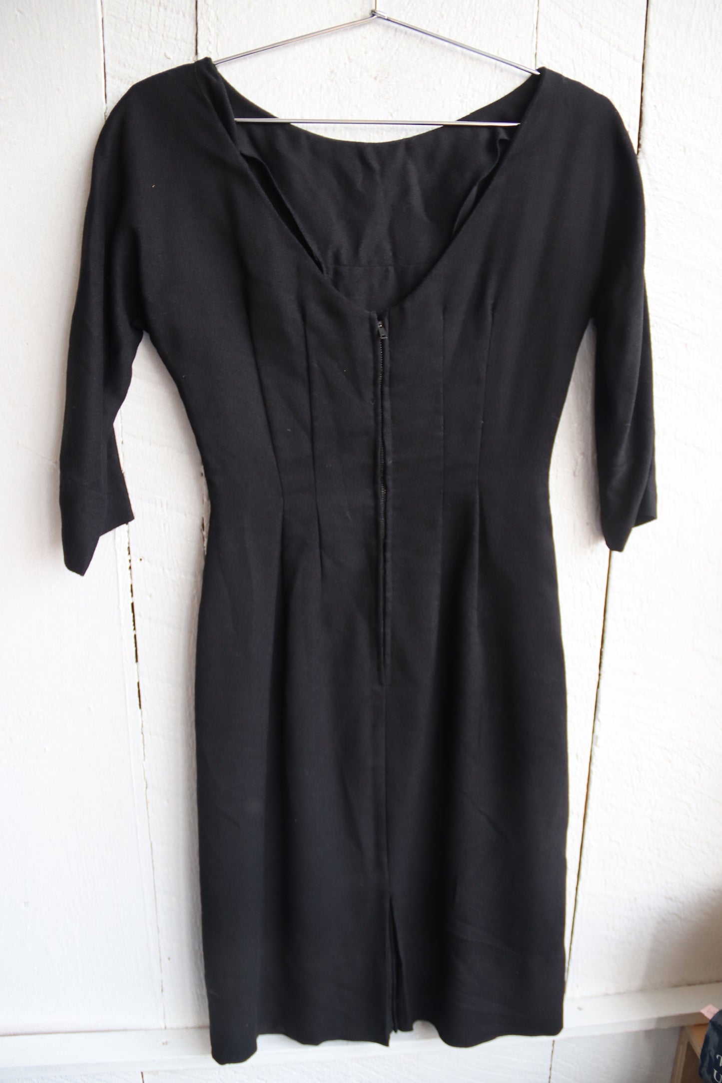 Vintage Black Long Sleeve Dress
