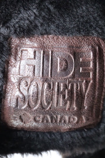 Vintage Hide Society Canada Leather Shearling Coat
