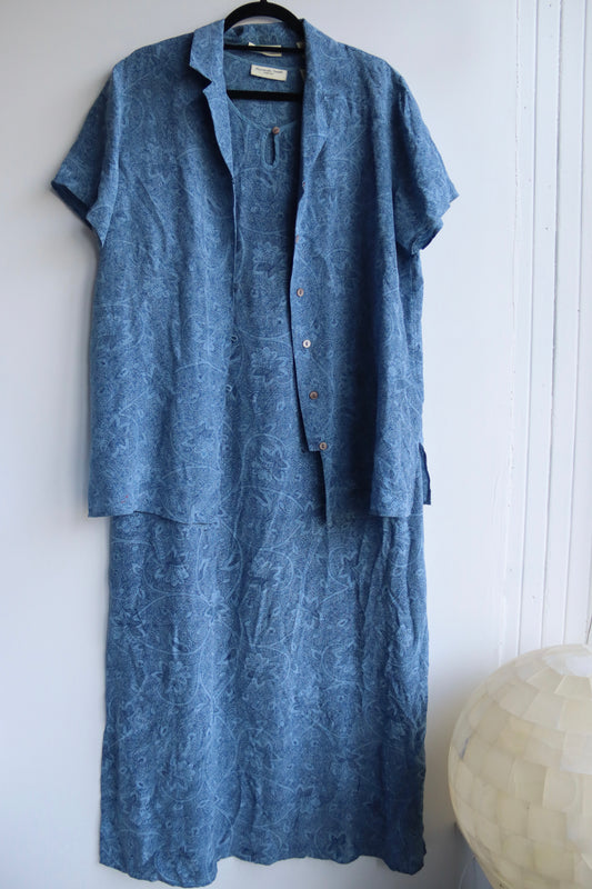 Amanda Smith Silk Top and Dress Set