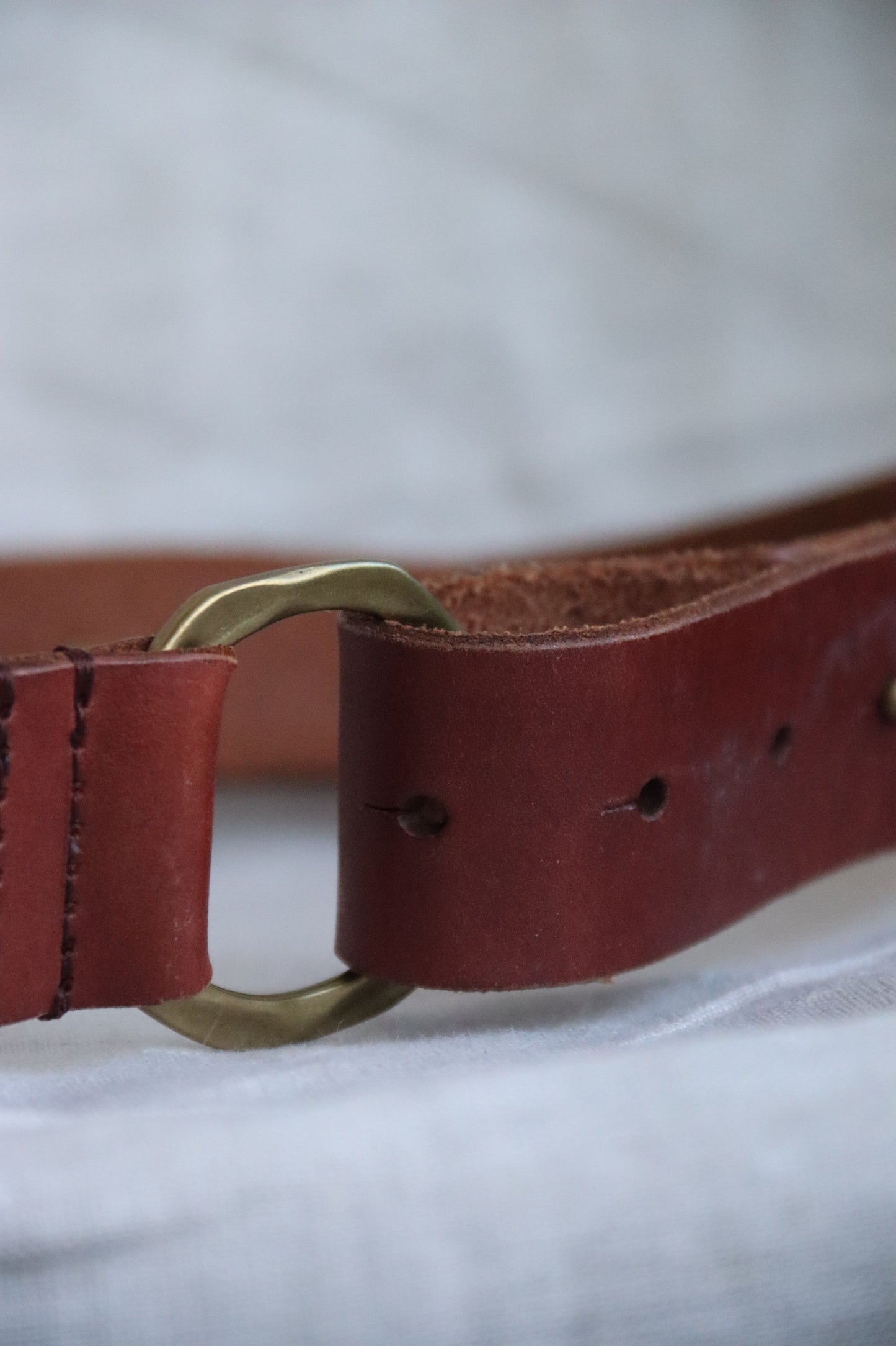 Lucky Brand Brown and Brass Loop Belt