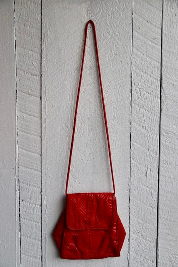 Vintage Red Leather Bag