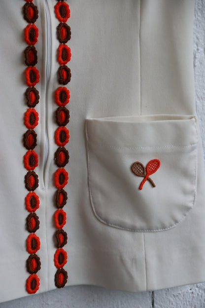 Tennis Dress Embroidered Rackets