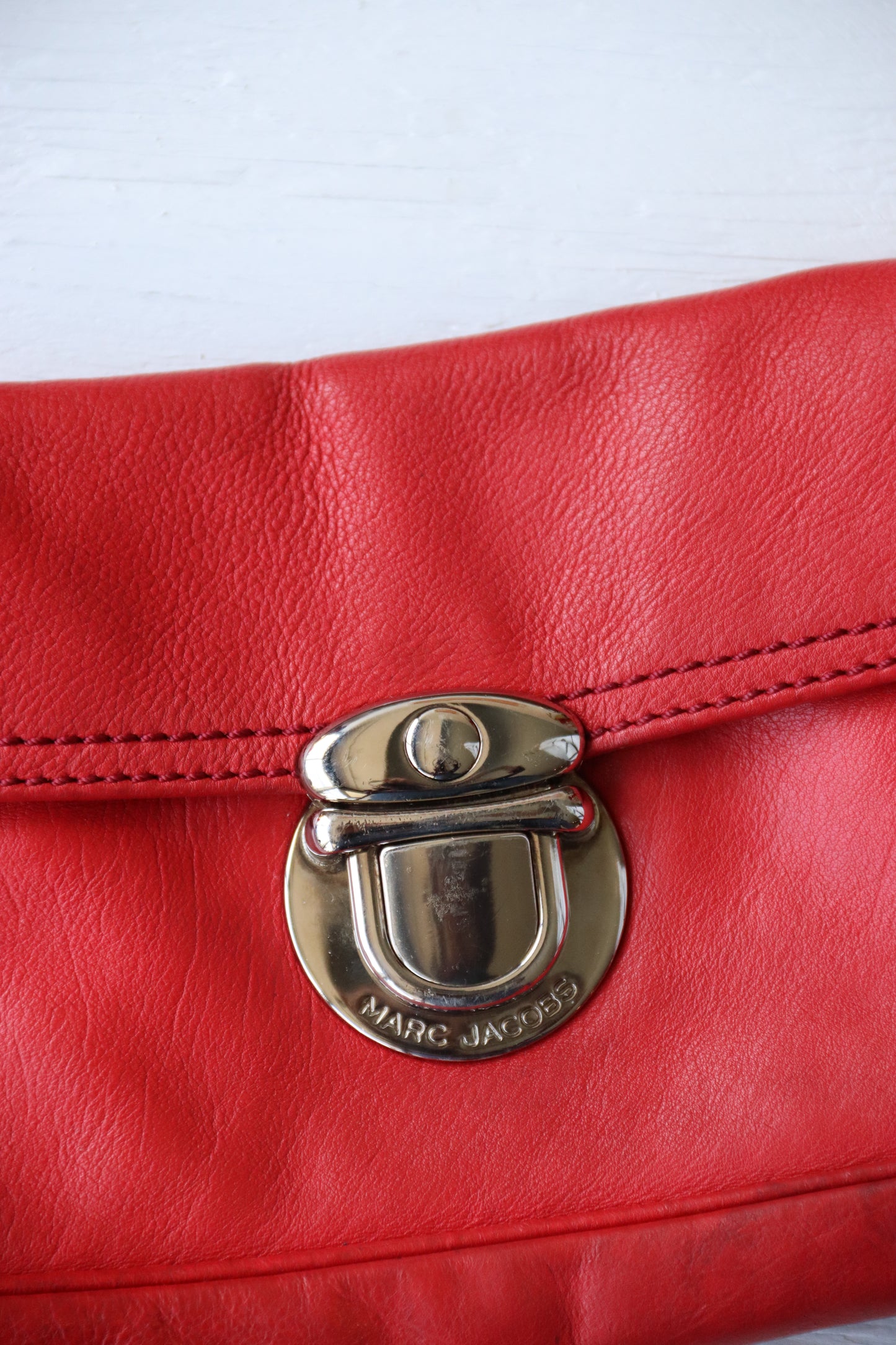 Marc Jacobs Red Leather Bag -as is