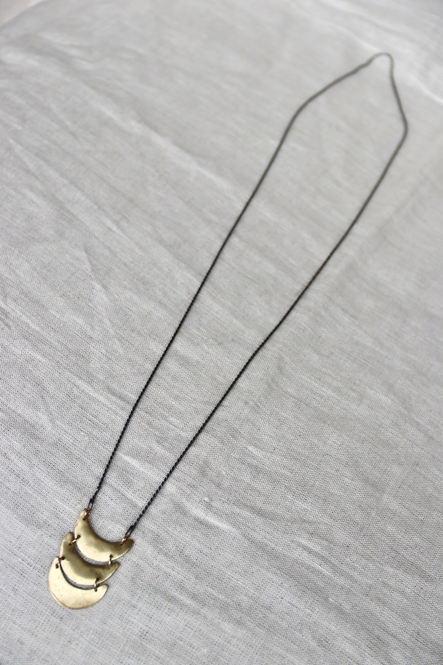 Marisa Mason Brass and Sterling Silver Necklace