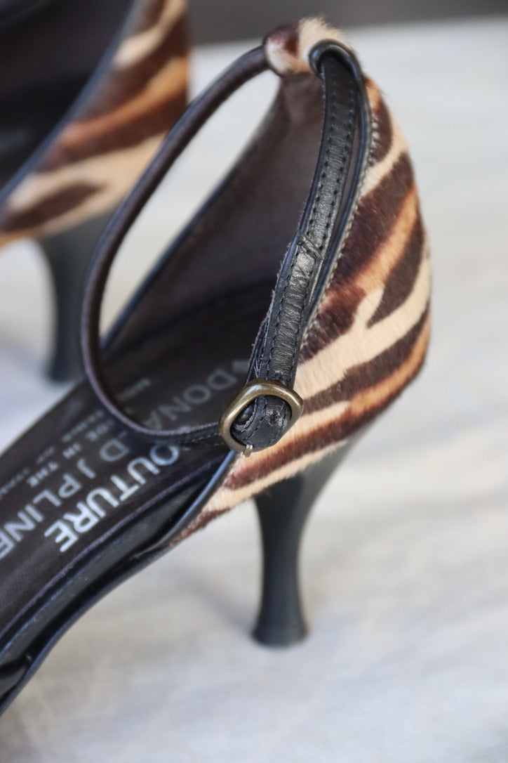 Donald J. Pliner Ponyhair Animal Print Heels - 6.5