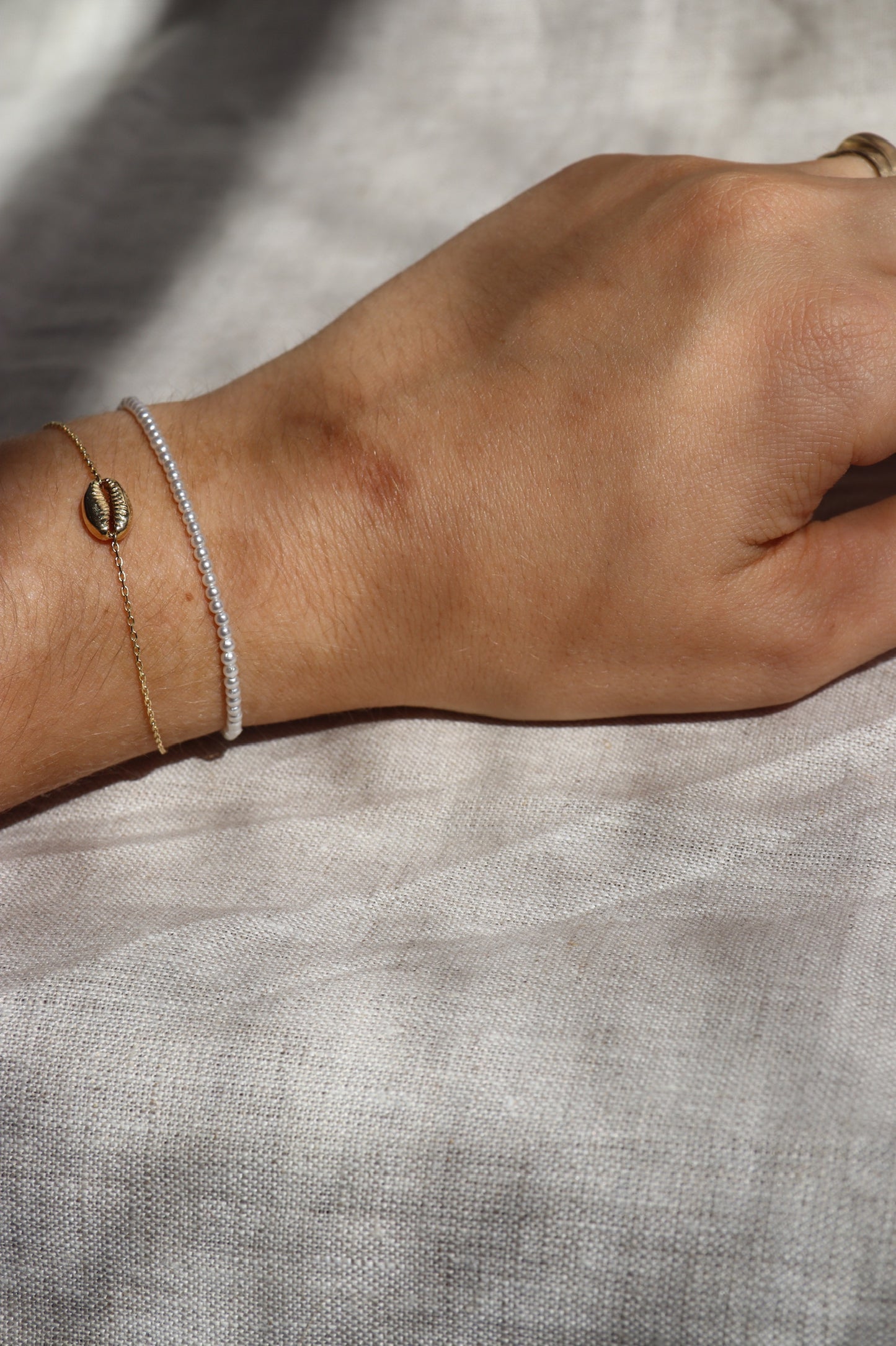 14K Puka Shell Bracelet Bracelets