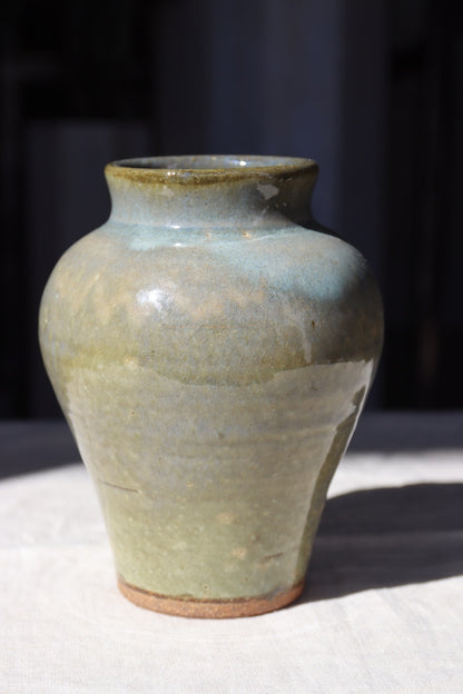 Studio Ceramic Green and Blue Vase