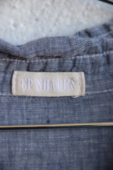 C. P. Shades Blue Linen Dress