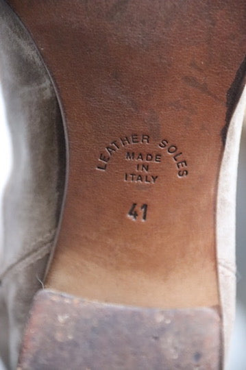 Fiorentini + Baker Brown Suede Heeled Boots