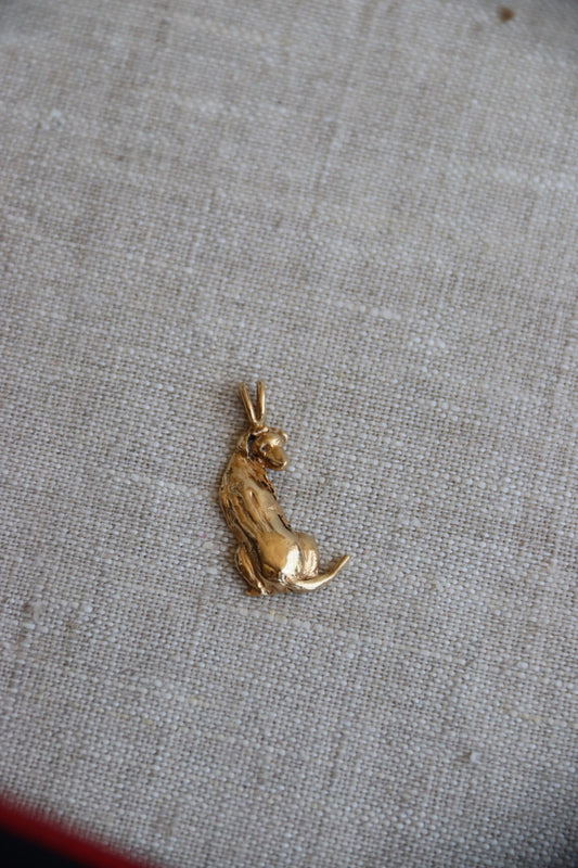 Dog Pendant - 14K