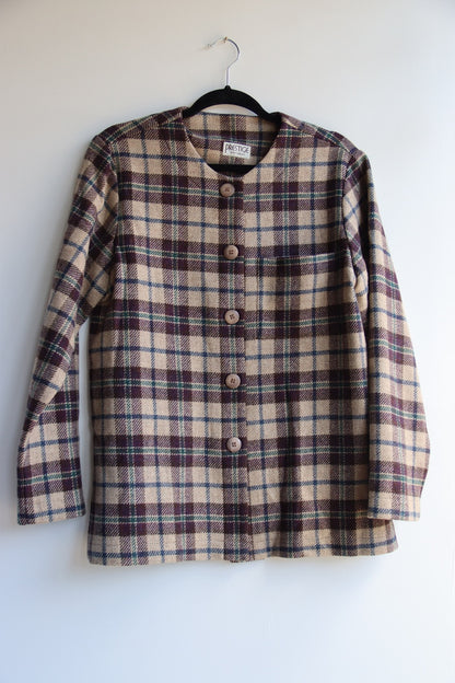 Vintage Prestige Wool Checkered Jacket