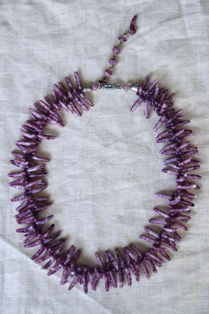 Purple Spiny Shell Necklace