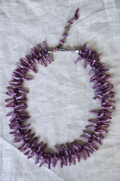 Purple Spiny Shell Necklace