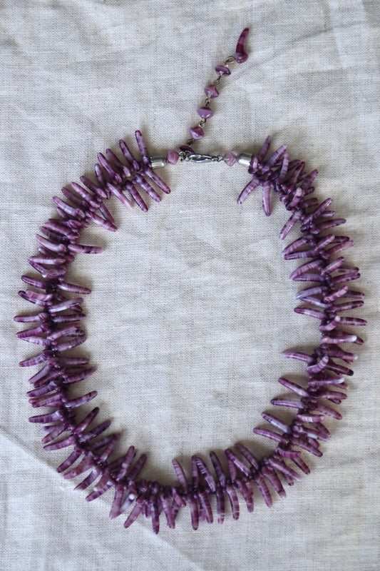 Purple Spiny Shell Necklace