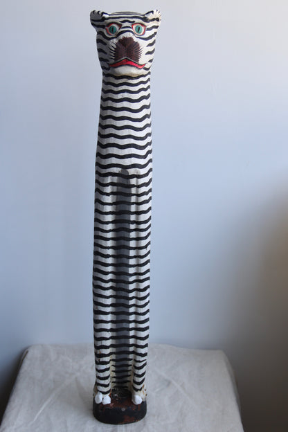 Striped Cat Statue