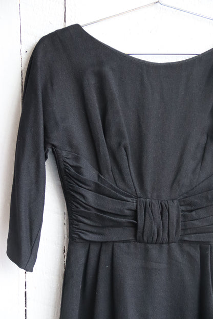 Vintage Black Long Sleeve Dress
