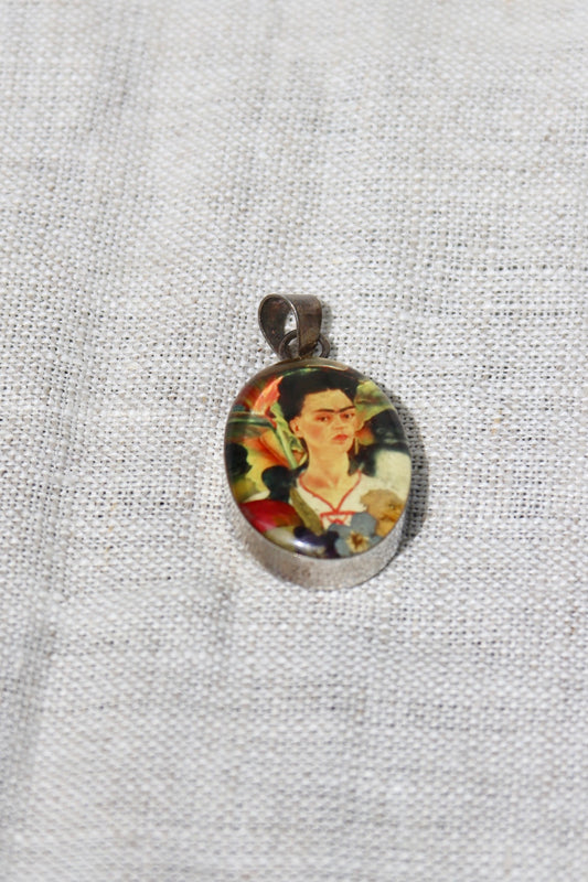 Sterling Silver Frida Kahlo pendant