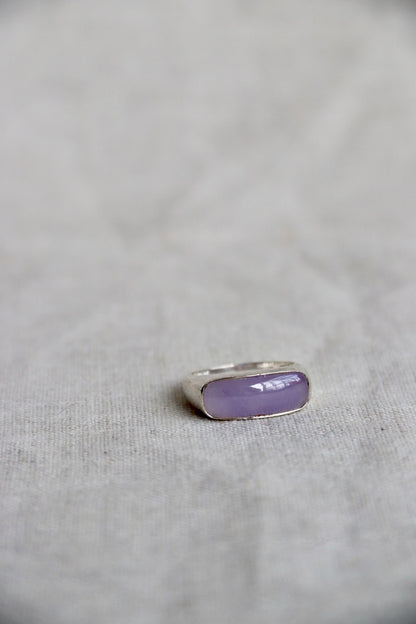 Lavender Jade Silver RIng