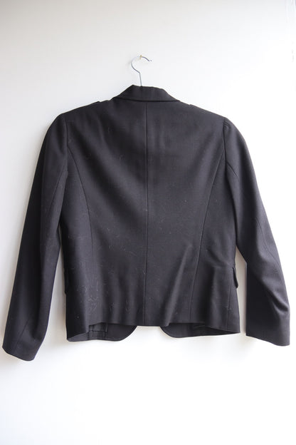 Theory Black Cropped Jacket