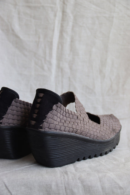 Bernie Mev Lulia Woven Wedge Heels