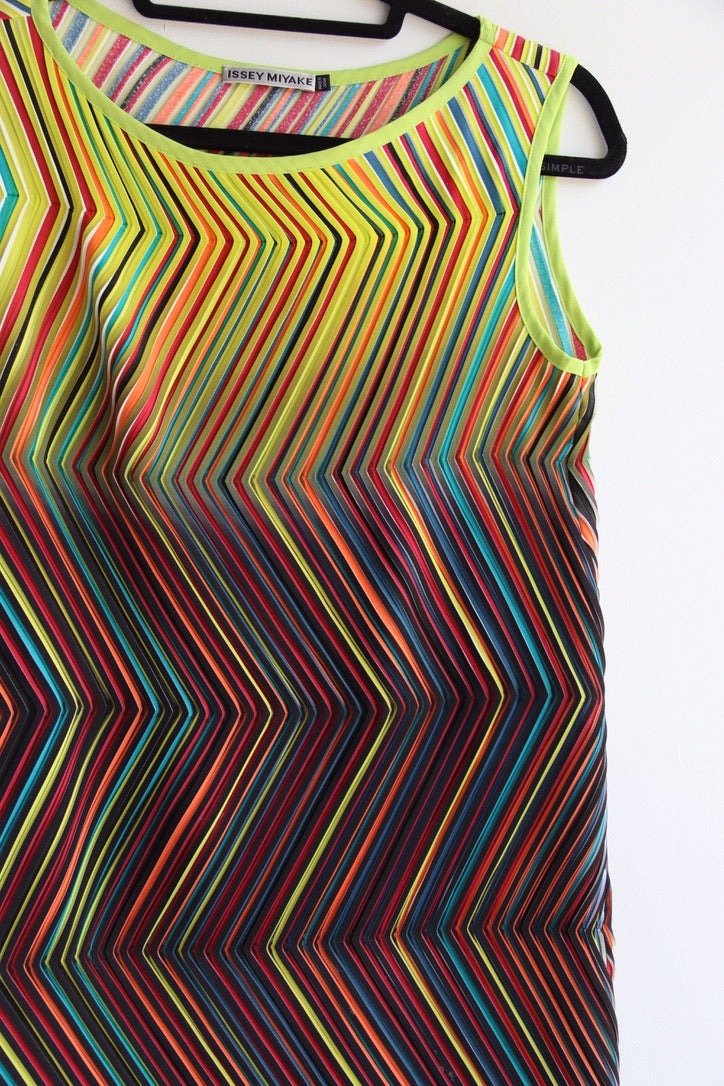 Issey Miyake Neon Dress