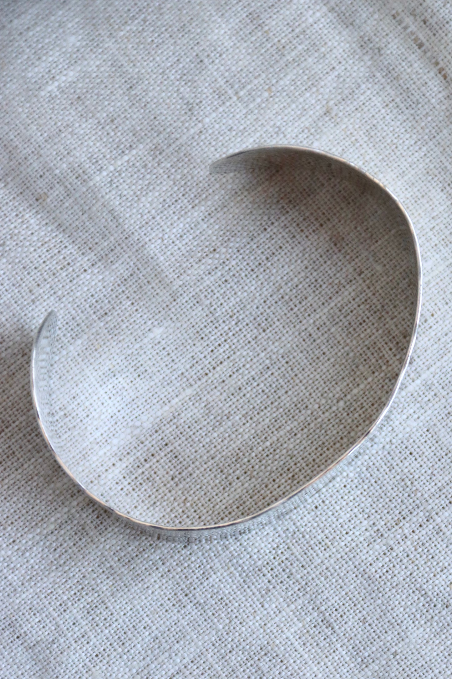 L. V. Whitten Handwrought Sterling Silver Hammered Cuff Bracelet