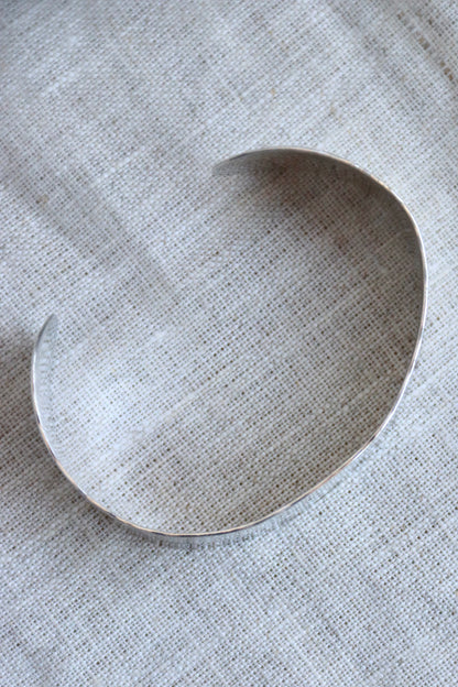 L. V. Whitten Handwrought Sterling Silver Hammered Cuff Bracelet