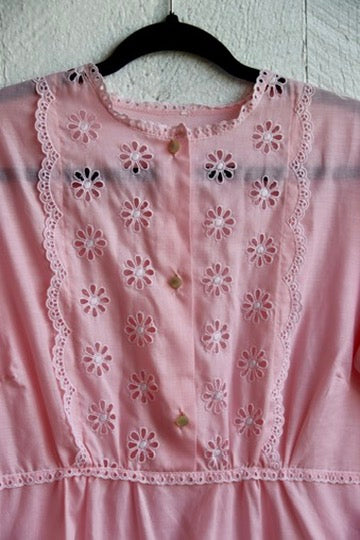 Vintage Pink Cotton Dress