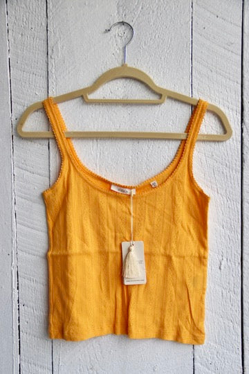 Doen NWT Shae Yellow Tank Top