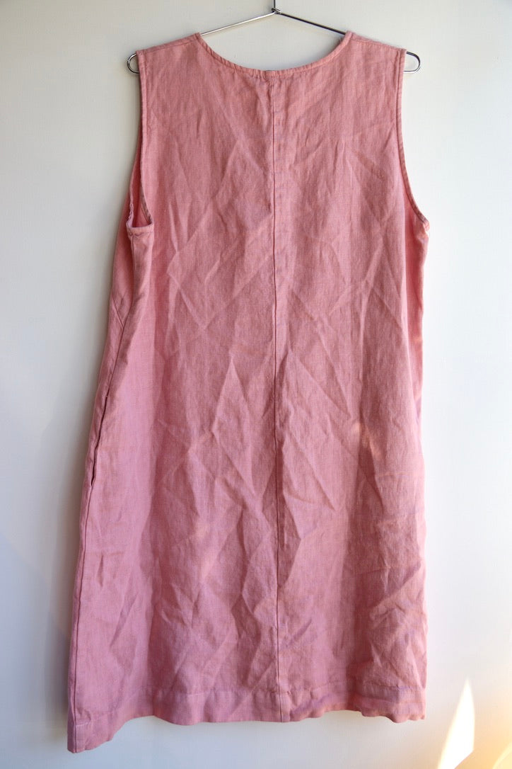 Cut Loose Pink Linen Dress
