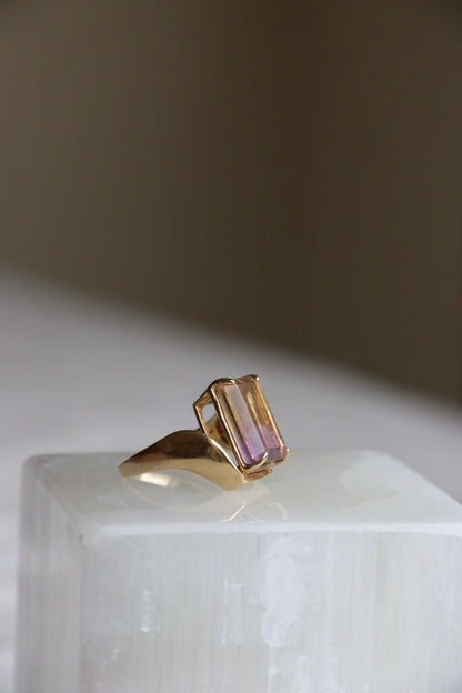 10K Ametrine Asymmetrical Ring