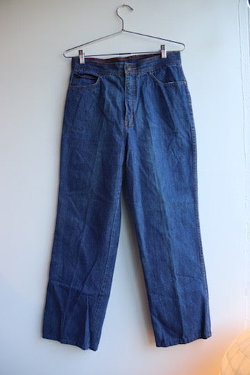 Vintage Contrast Stitching Jeans
