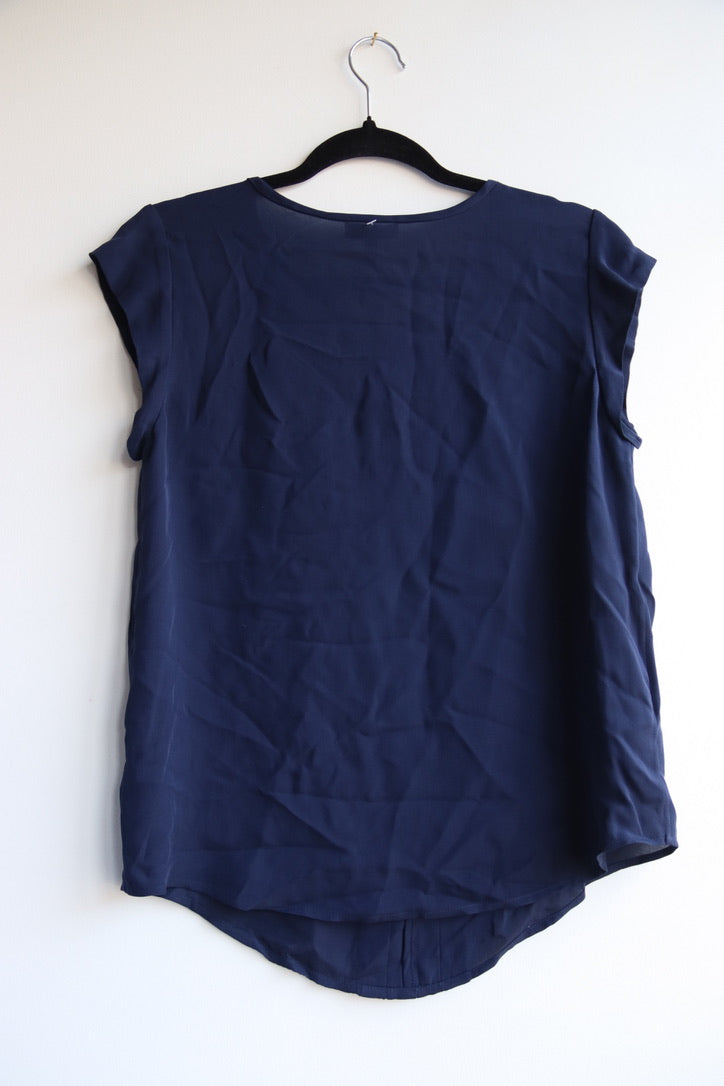 Joie Blue 100% Silk Top