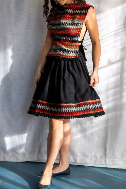 Vintage 60s Petti Wool Skirt Set
