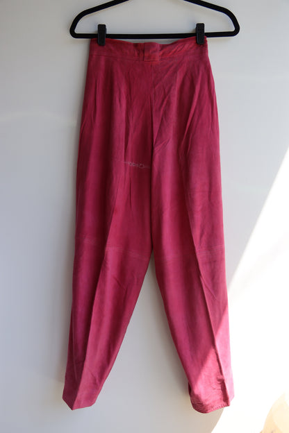 Loewe Pink Leather Pants - as is