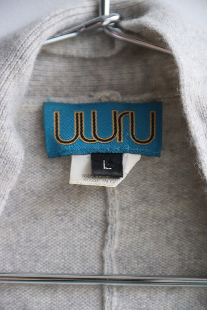Vintage Uhuru Grey Cashmere Sweater - as is