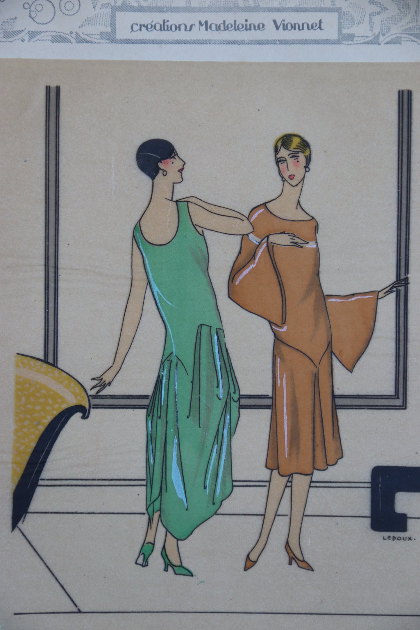 Original French Art Deco 1920s Fashion Pochoir Prints