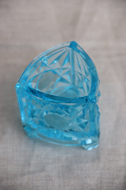 Blue Glass Toothpick Holder