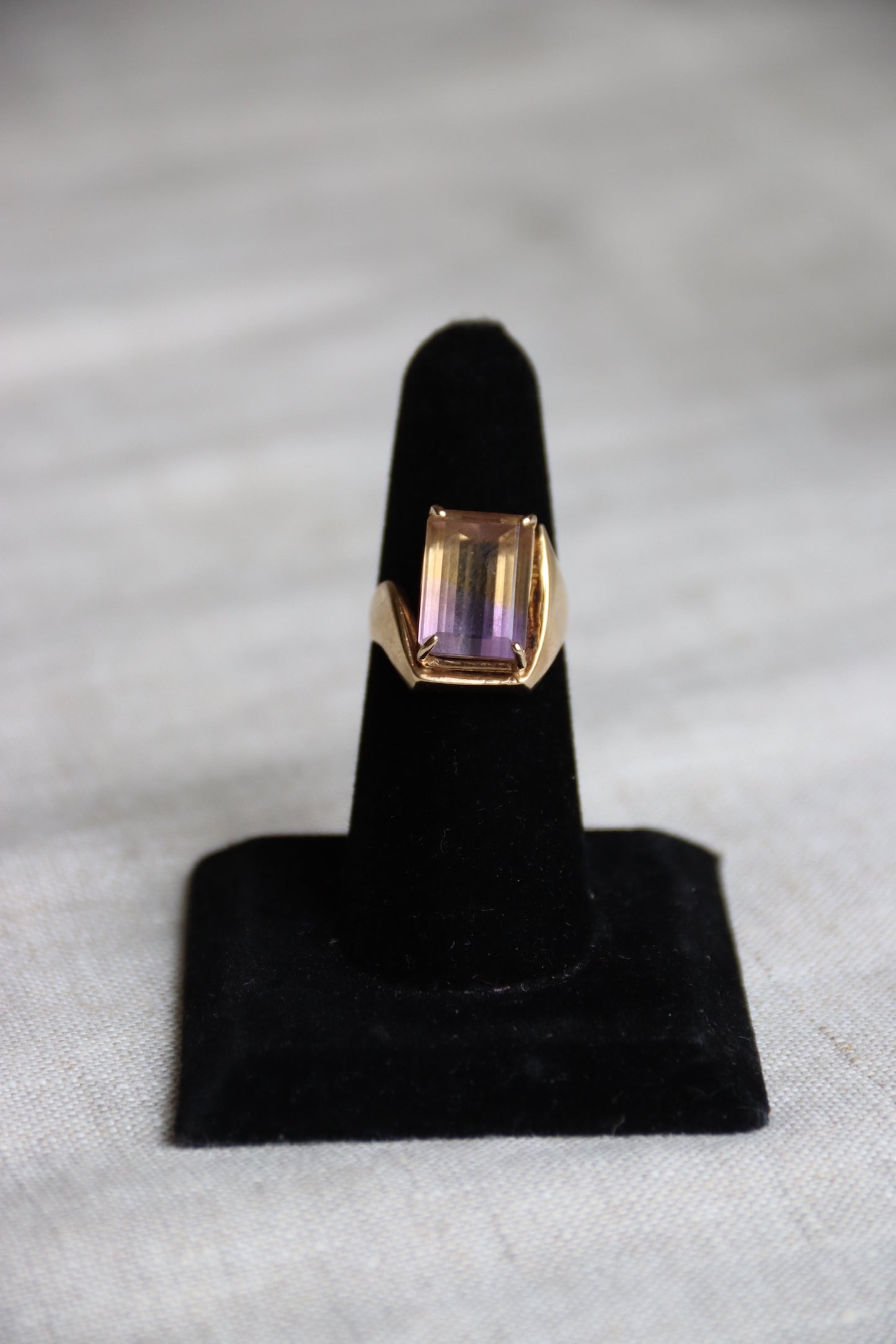 10K Ametrine Asymmetrical Ring