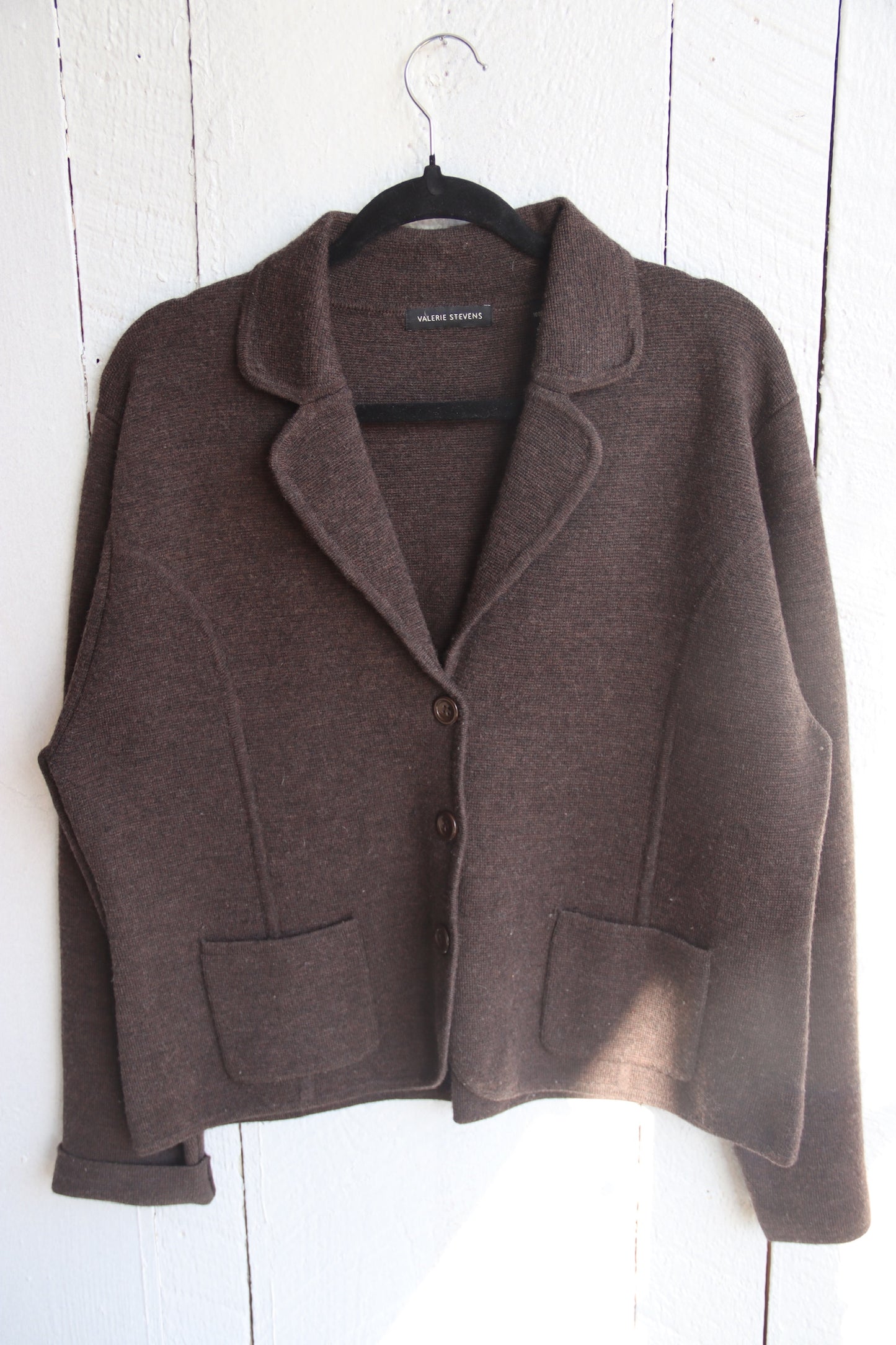 Valerie Stevens Brown Wool Sweater