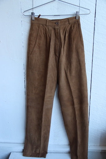 Toffs Brown Leather Pants