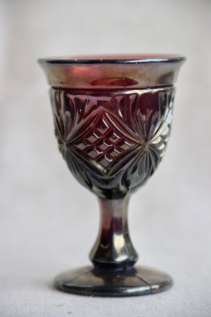 Amethyst Colored Glass Goblet