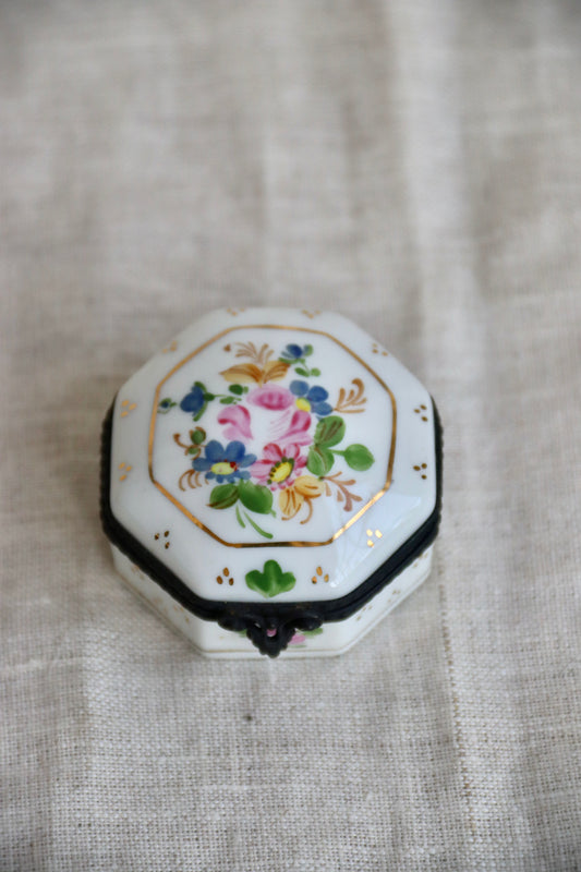 Limoges France Porcelain Enamel Box