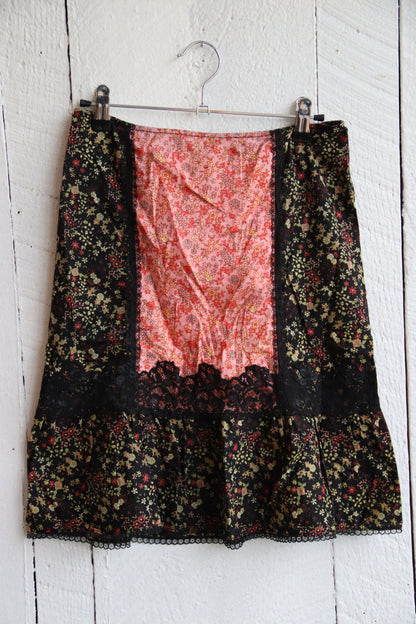 Betsy Johnson Cotton Floral Skirt