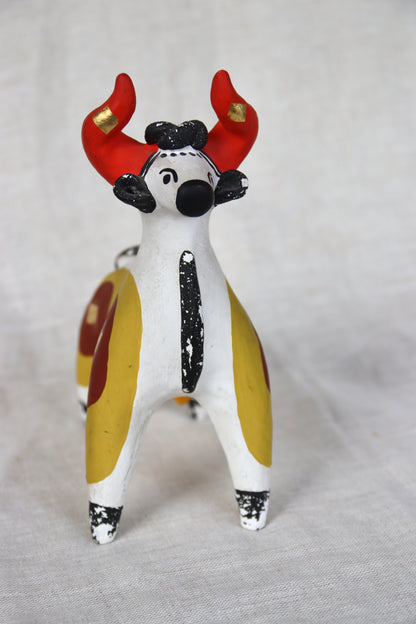 Dymkovo Toy Clay Bull Cow Figurine