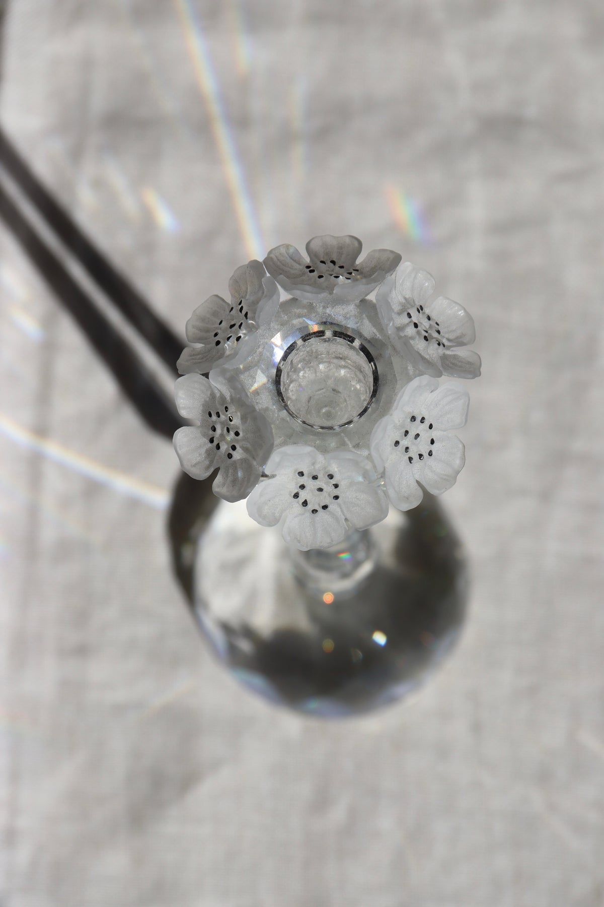 Swarovski Floral Motif Crystal Candlestick