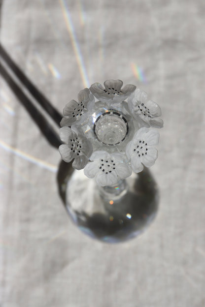 Swarovski Floral Motif Crystal Candlestick