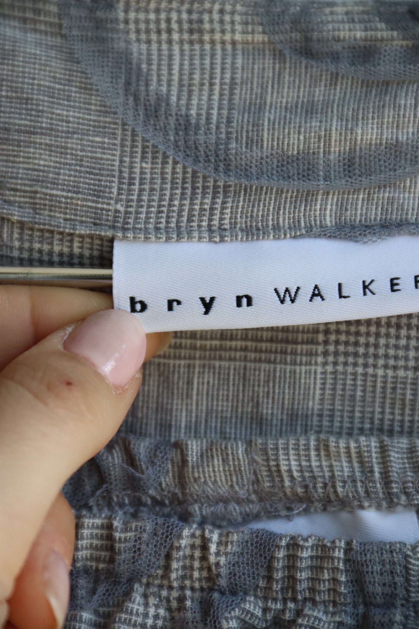 Bryn Walker Grey Linen Tunic and Skirt Set