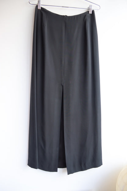 Vintage Banana Republic Black Silk Maxi Skirt