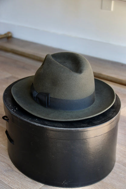 Optimo Moss Fedora Hat